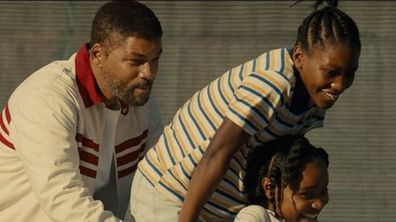 Will Smith in King Richard playing Venus and Serena Williams' dad