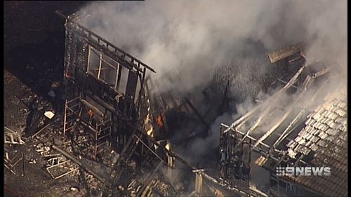 The uninsured family home was gutted in the fire. (9NEWS)