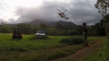A woman was airlifted after a serious fall at Cape Tribulation.