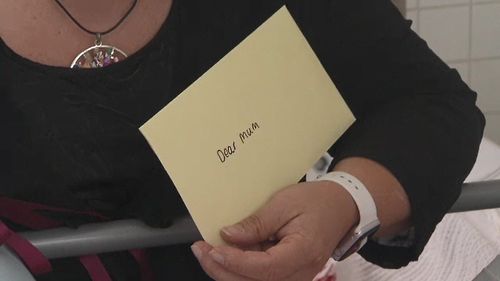 New mums were delivered a heartwarming letter today from Western Sydney University's Mother's Day Project, urging them to 'be kind to yourself' and to forget their worries. Picture: 9NEWS.