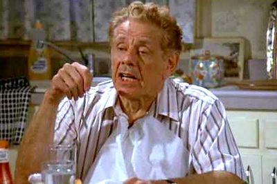 <B>The dad:</B> Frank Costanza (Jerry Stiller), <i>Seinfeld</i><br/><br/><B>Father to:</B> George (Jason Alexander).<br/><br/><B>Why he's a bad dad:</B> Sometimes all we want is for our parents to be proud of us. Unfortunately for George Costanza (Jason Alexander), that was never an option. Even when George made it big at the New York Yankees, Frank always found something to complain about, with the slightest irritation causing him to whack George over the head. To make matters worse, Frank even banned Christmas and replaced it with the made-up, wacky holiday Festivus.