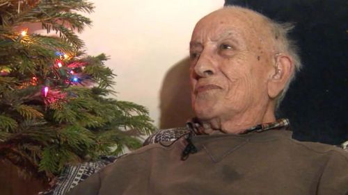 LAPD officers surprise lonely elderly war veteran with Christmas tree and gifts