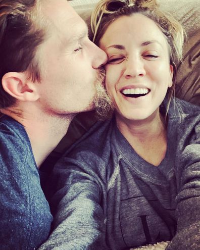 Kaley Cuoco and estranged husband Karl Cook.