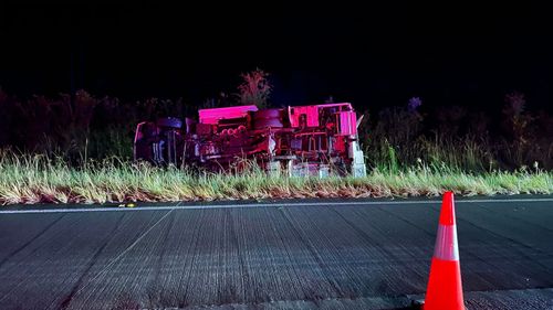 Daniel Johns drink driving scene of crash on Pacific Highway 