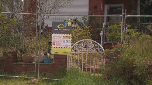 The property is fenced off, after a freak storm left the house plagued with mould.