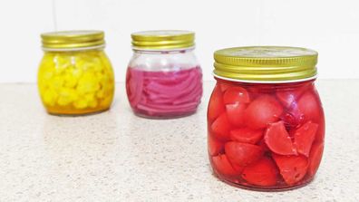 Easy fridge-pickles are a great trick for the cheeseboard, from cauliflower to red onion and baby radish