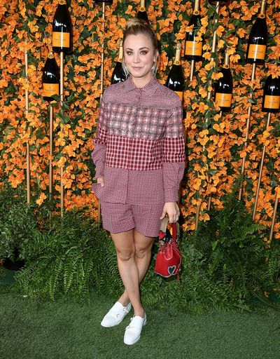Kaley Cuoco&nbsp;Kaley Cuoco arrives at the 9th Annual Veuve Clicquot Polo Classic event in Los Angeles, October 6, 2018