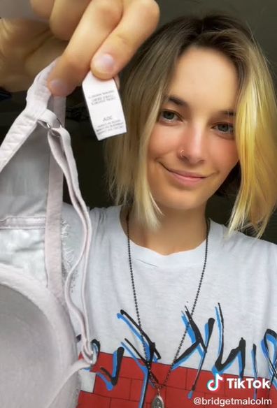 Bridget Malcolm former Victoria's Secret model TikTok video