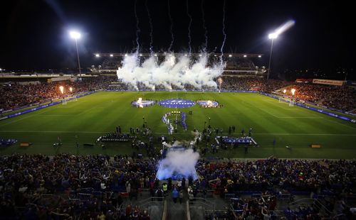 A crowd of 29,000 watched Melbourne Victory defeat the Newcastle Jets in the 2018 A-League grand final. (AAP)