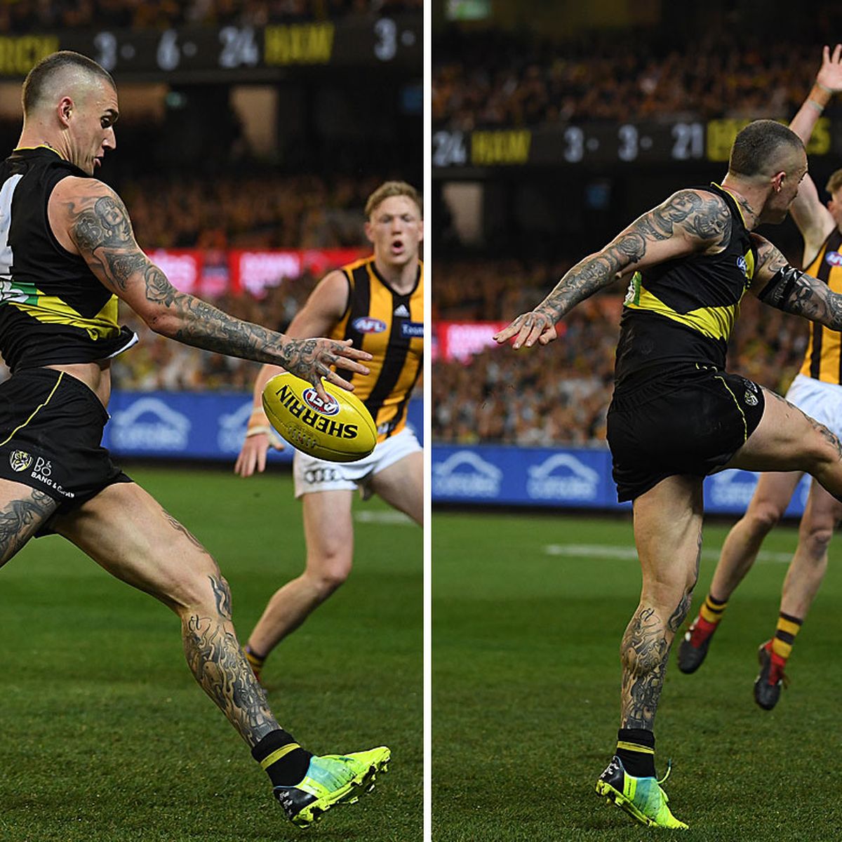 Career-high six goals for Dustin Martin in Tigers' 93-point win