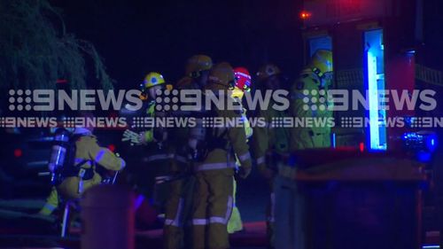 About 30 firefighters are battling the blaze at Inglewood this morning. (9NEWS)