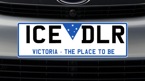 The licence plates too much for Victorian roads