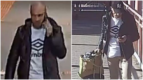Police are searching for a man who exposed himself on a Sunbury-bound train.