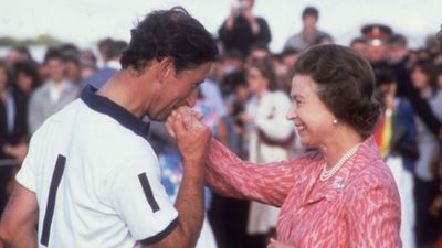 Prince Charles and his mother, the Queen, 1985.