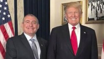 Lev Parnas posted this photo to Facebook of himself with Donald Trump.