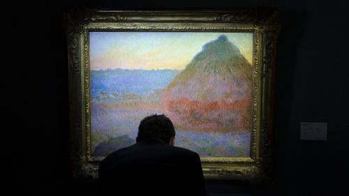 Monet haystack painting takes record $107 million 