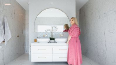 Chezzi in her stunning bathroom. Photo: Marianna Kruger