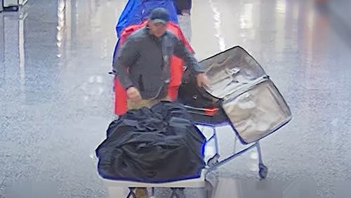 Police allege he then took 53 right-footed shoes only, not pairs, before putting them in his trolley and leaving the centre. 