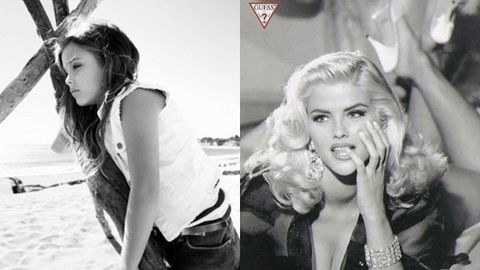 Just like Mum: Anna Nicole Smith's six-year-old daughter models for Guess