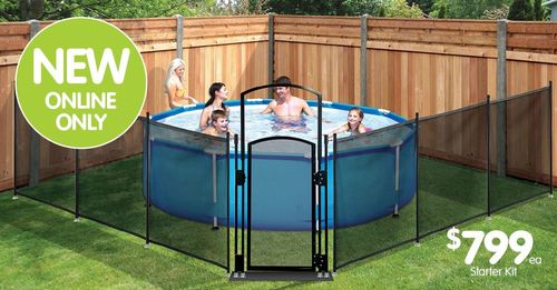 The pool fence is sold nationally by Clark Rubber. (Facebook / Clark Rubber)