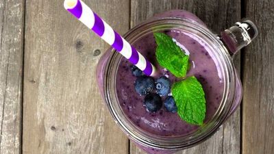 Click here for <a href="http://kitchen.nine.com.au/2016/11/07/16/32/susie-burrells-energy-boost-blueberry-breakfast-shake" target="_top">Susie Burrell's energy boost blueberry breakfast shake</a>