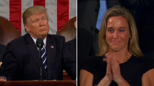 Trump pays tribute to US Navy SEAL killed in Yemen raid in first speech to Congress