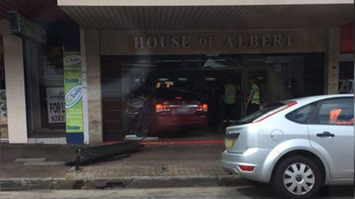 Man treated by paramedics after car ploughed into Parramatta shop