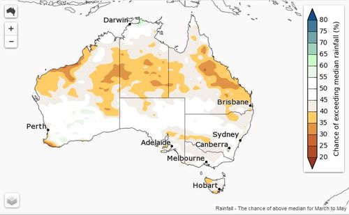 Australia weather heatwave Autumn forecast BoM