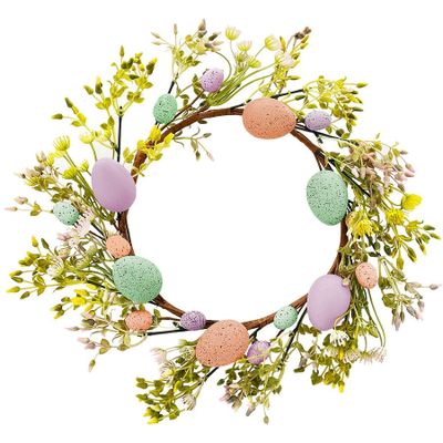 Easter Egg Floral Wreath: $15