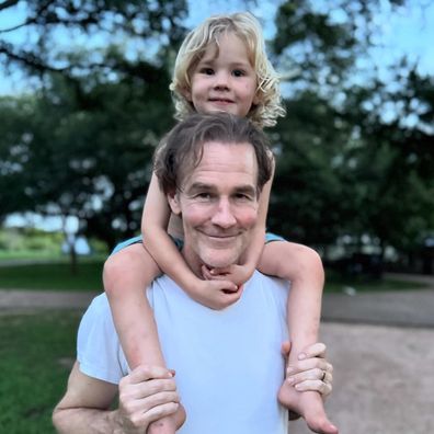 James Van Der Beek with his son Jeremiah