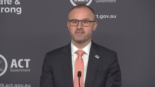 Australian Capital Territory Chief Health Minister Andrew Barr has announced the details of the territory's path out of lockdown. 