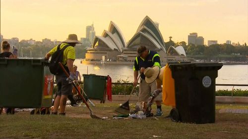 A clean up is currently underway across country with volunteers and council workers removing the big mess left in the wake of last night’s celebrations.