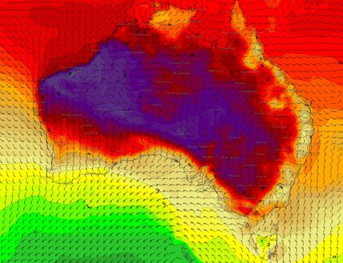 By Saturday afternoon, most of central Australia will be gripped with temperatures reaching more than 40 degrees. Picture: Weatherzone.