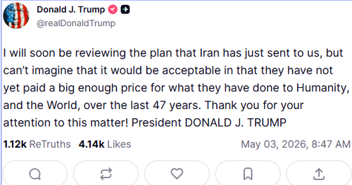 Donald Trump ha espresso il suo pensiero sulla proposta subito dopo aver parlato con i media.