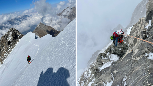 The lofty mountain has many 'cliffy edges' and is prone to avalanches.