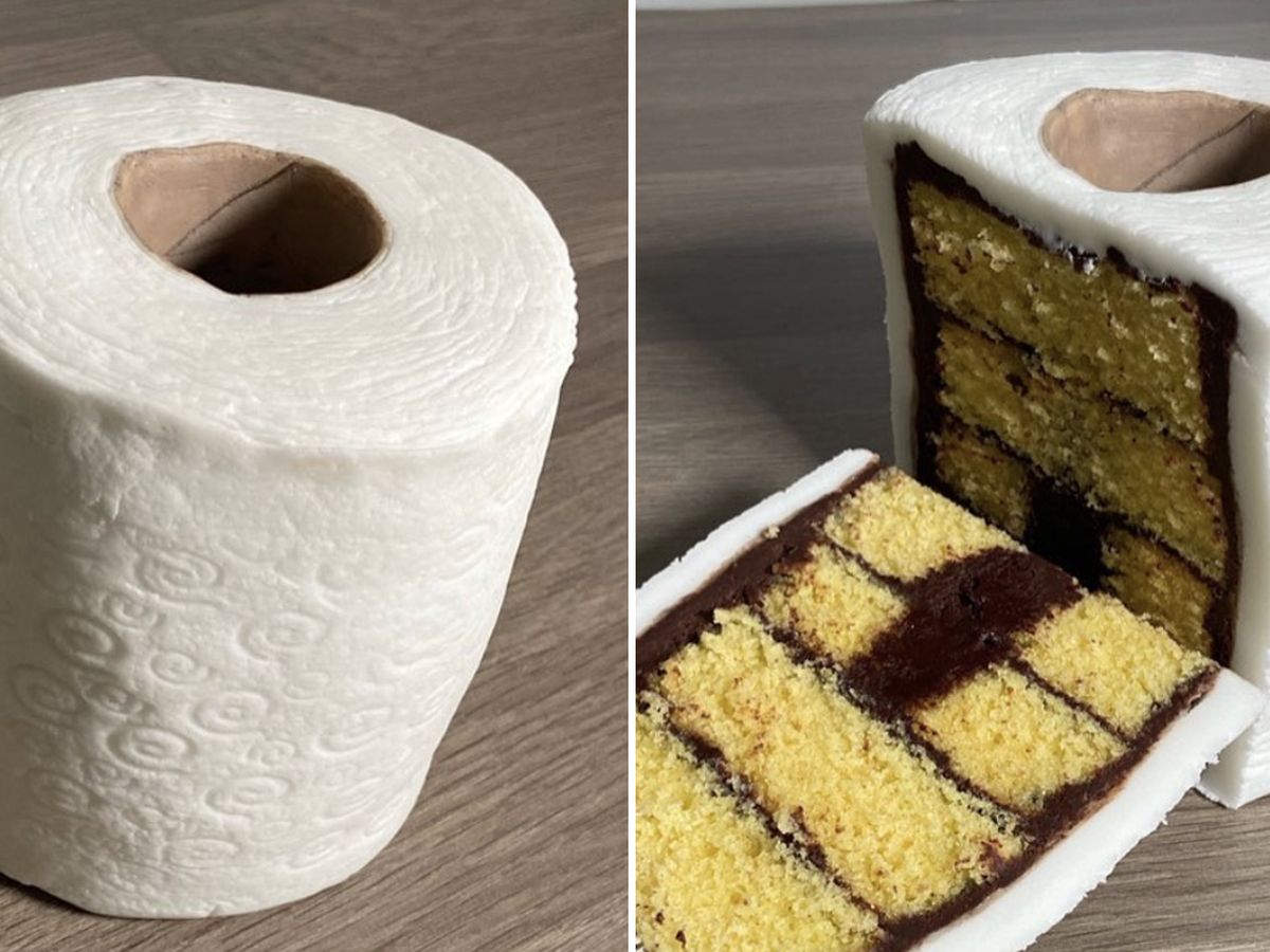 Toilet paper cakes are popping up in supermarkets and bakeries