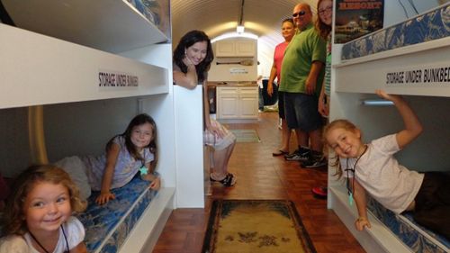 The interior of an bomb shelter sold by Atlas Survival Shelters today. (AAP)