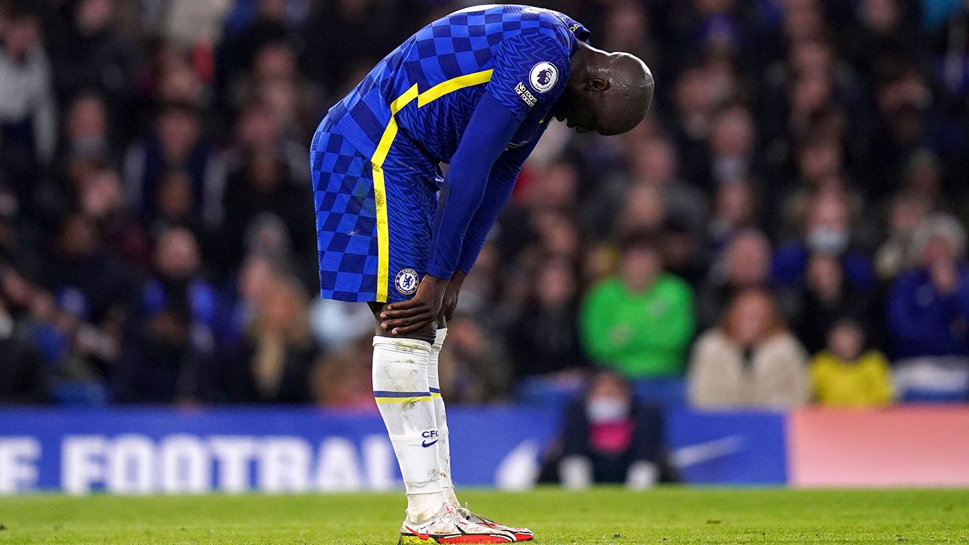 Chelsea&#x27;s Romelu Lukaku appears dejected during the Premier League match at Stamford Bridge
