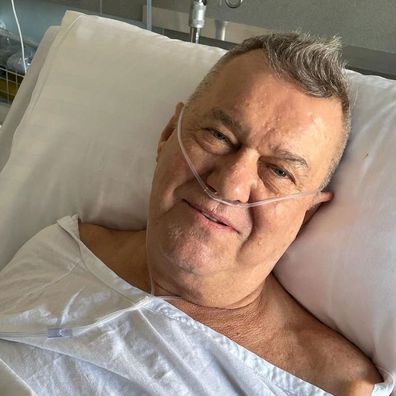 Jimmy Barnes 'out of surgery and awake' after cancelling gigs to undergo major operation.