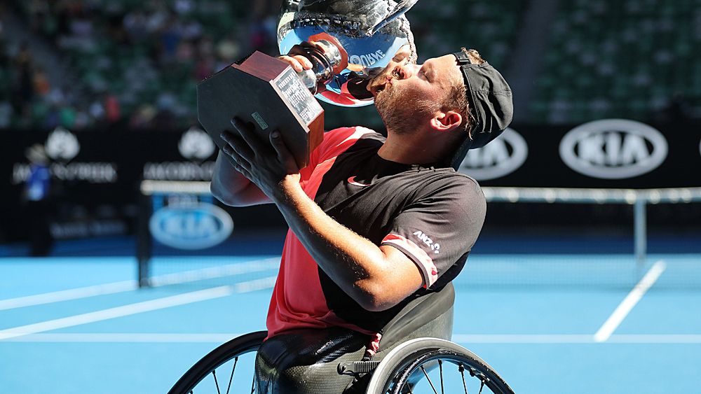 Tennis: Dylan Alcott claims fourth-straight Australian Open title