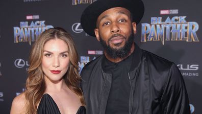 Allison Holker and Stephen 'Twitch' Boss at the Los Angeles World Premiere of Marvel Studios' Black Panther at Dolby Theatre on January 29, 2018 in Hollywood, California.