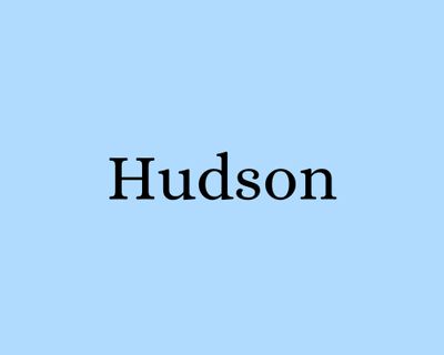 7. Hudson
