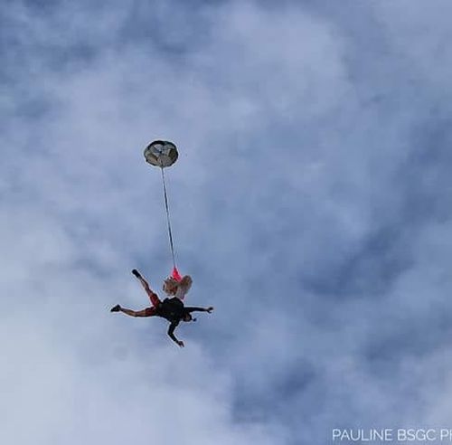The BASE jumper regularly shares photos of his jumps on social media. (Facebook)
