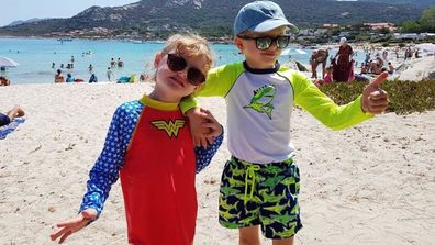 Hereditary Prince Jacques and Princess Gabriella of Monaco on summer holidays