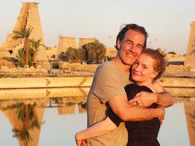 James Van Der Beek on holiday in Egypt with his family