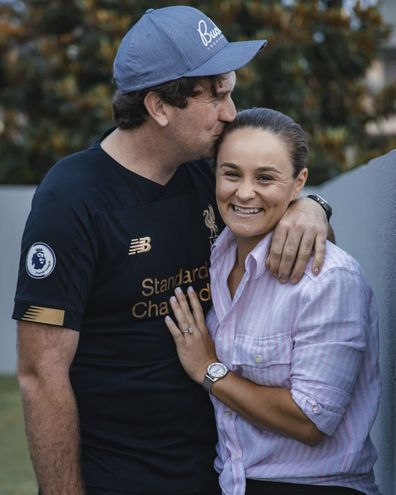 Ash Barty and fiance Garry Kissick announced their engagement in November 2021.