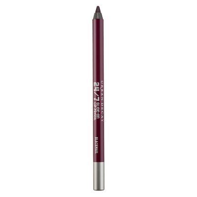 <a href="http://mecca.com.au/urban-decay/247-glide-on-lip-pencil/V-021048.html" target="_blank">Urban Decay 24/7 Glide On Lipstick in Blackmail, $33.</a>
