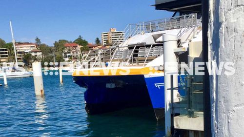 The Ocean Wave has been pulled from service and an investigation into the crash is underway. (Source: Nine.com.au)