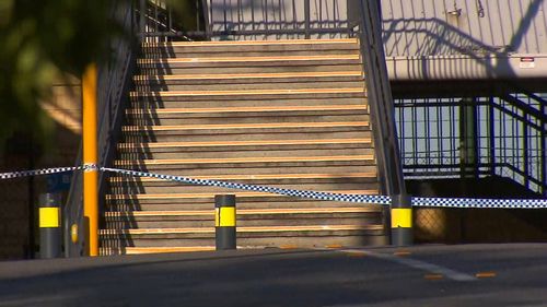 The station was cordoned off as police investigated the man's death.