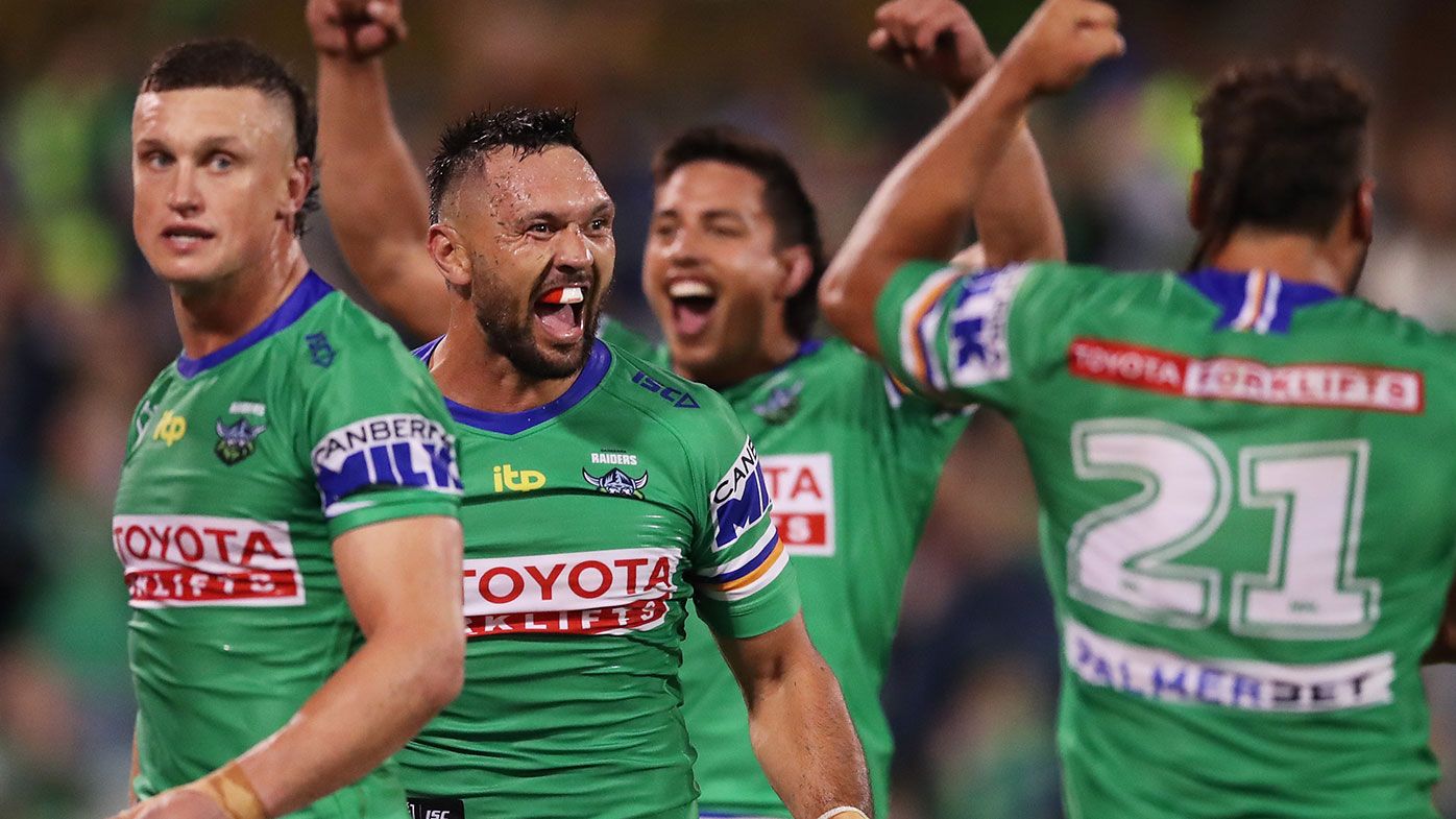 Canberra Raiders equal club record, come from 22 down to defeat Gold Coast Titans